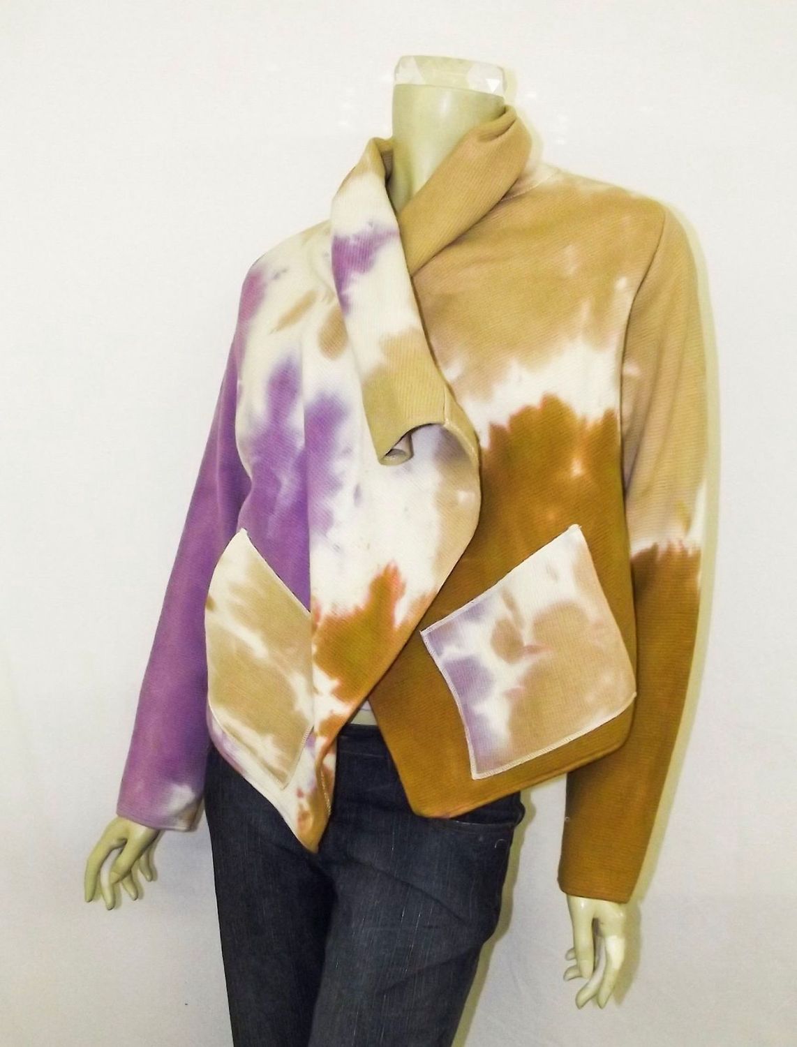 Fresh Fruit Sky-Dye Mid Cardigan in Purple Sunrise Springtime