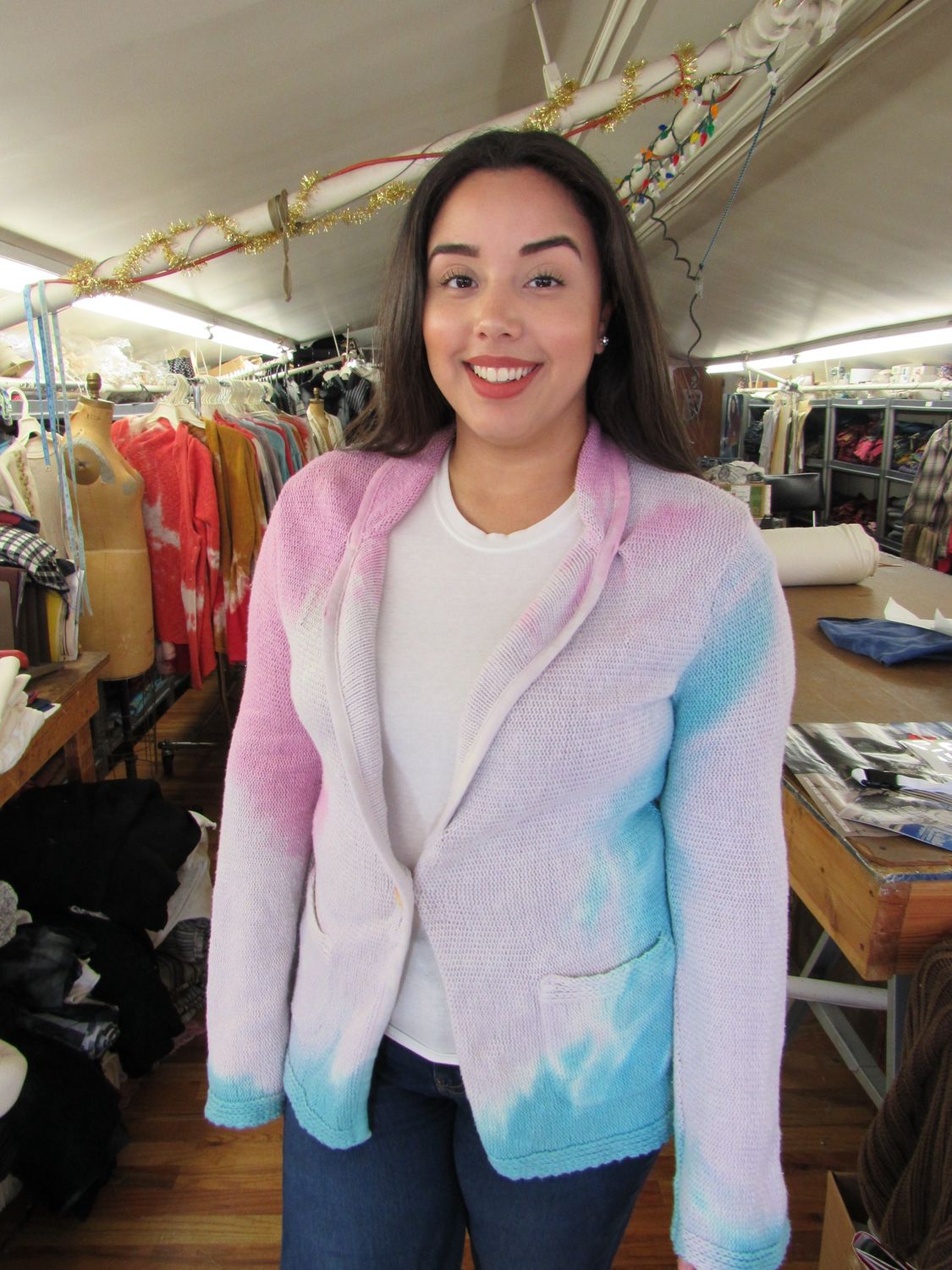 One Button Cardigan in Coralberry