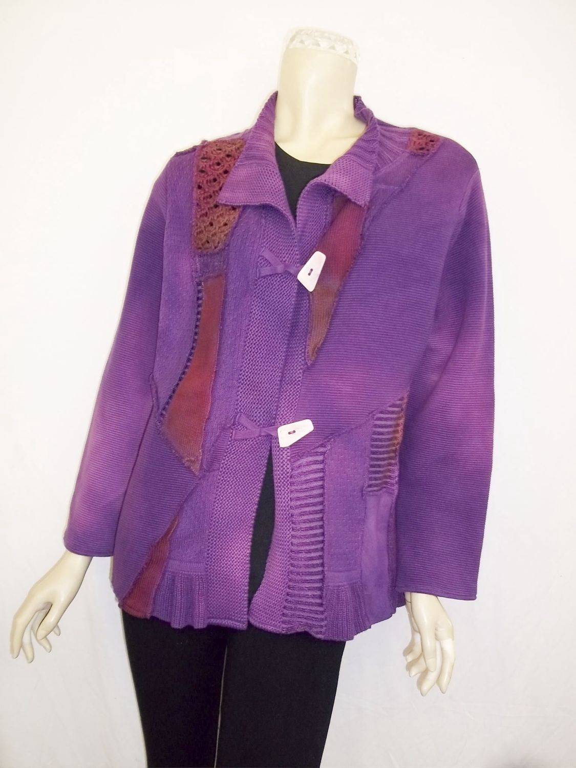 Star Cardigan Purple