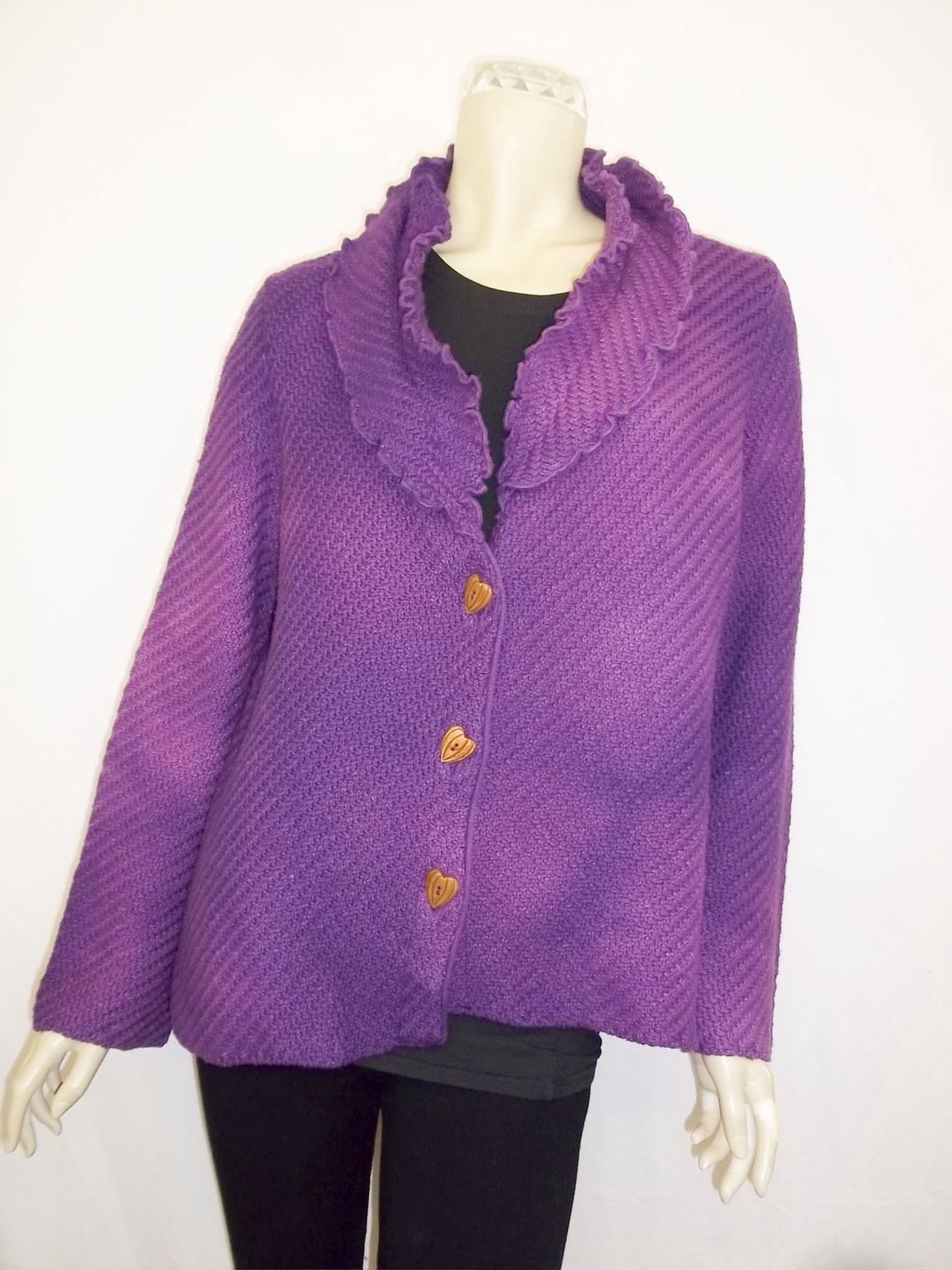 Purple Cardigan