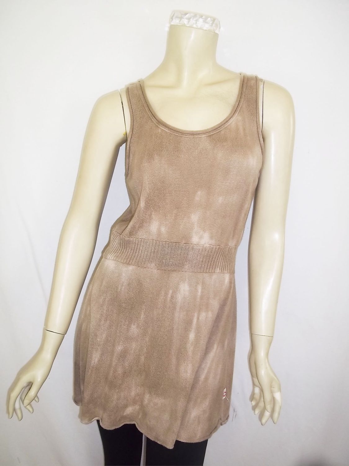 Summer Vintage Sky-Dye Dress in Beautiful Beige Summer