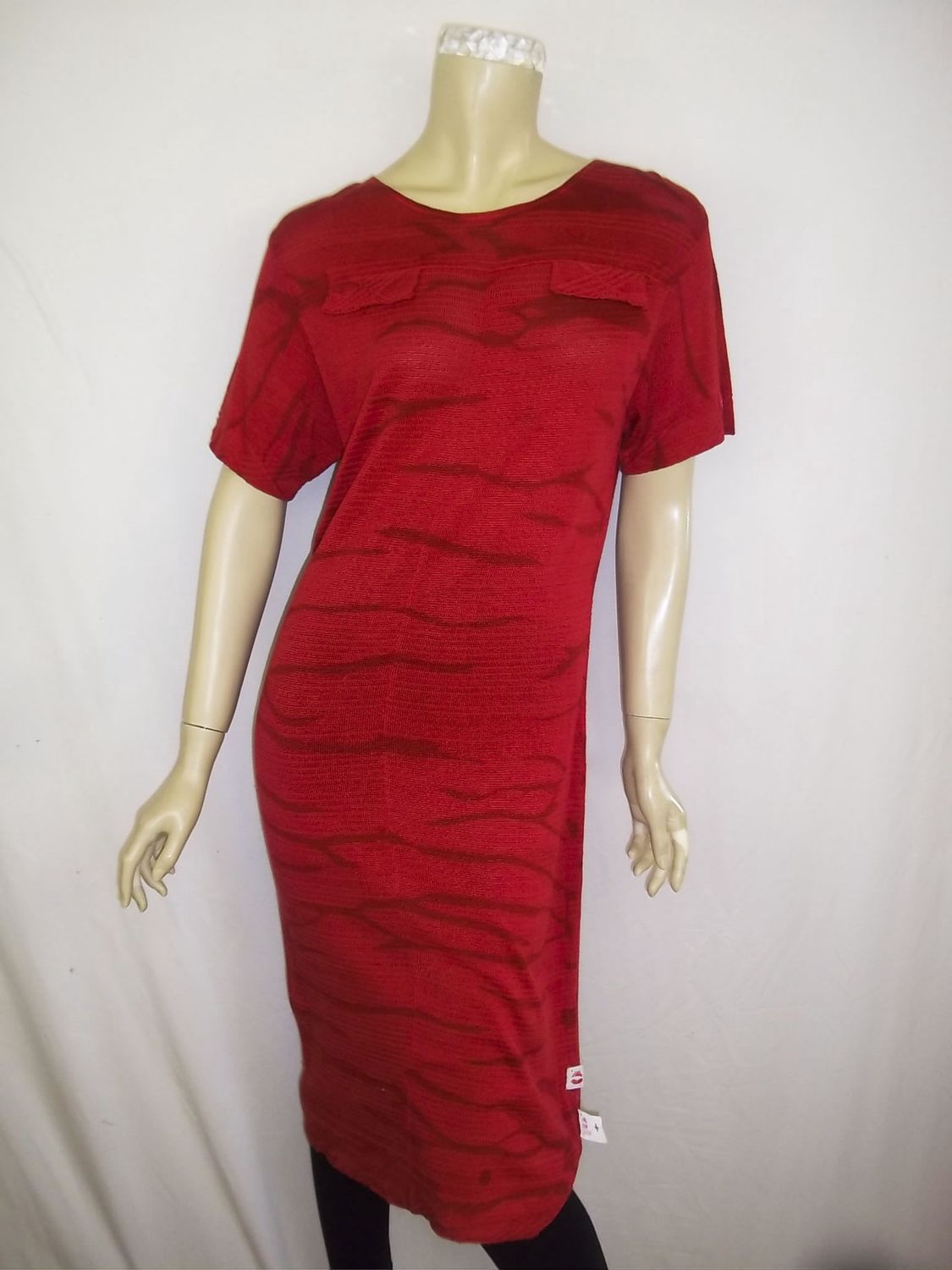 Summer Vintage Sky-Dye Dress in Red Vintage Summer