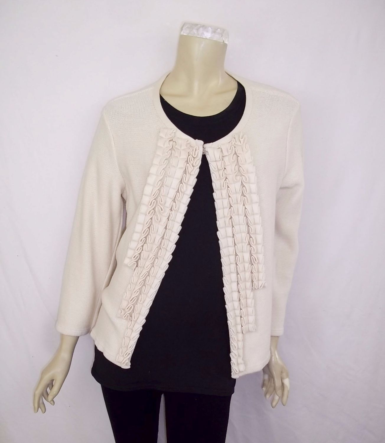Lux Natural Tuxedo Cardigan