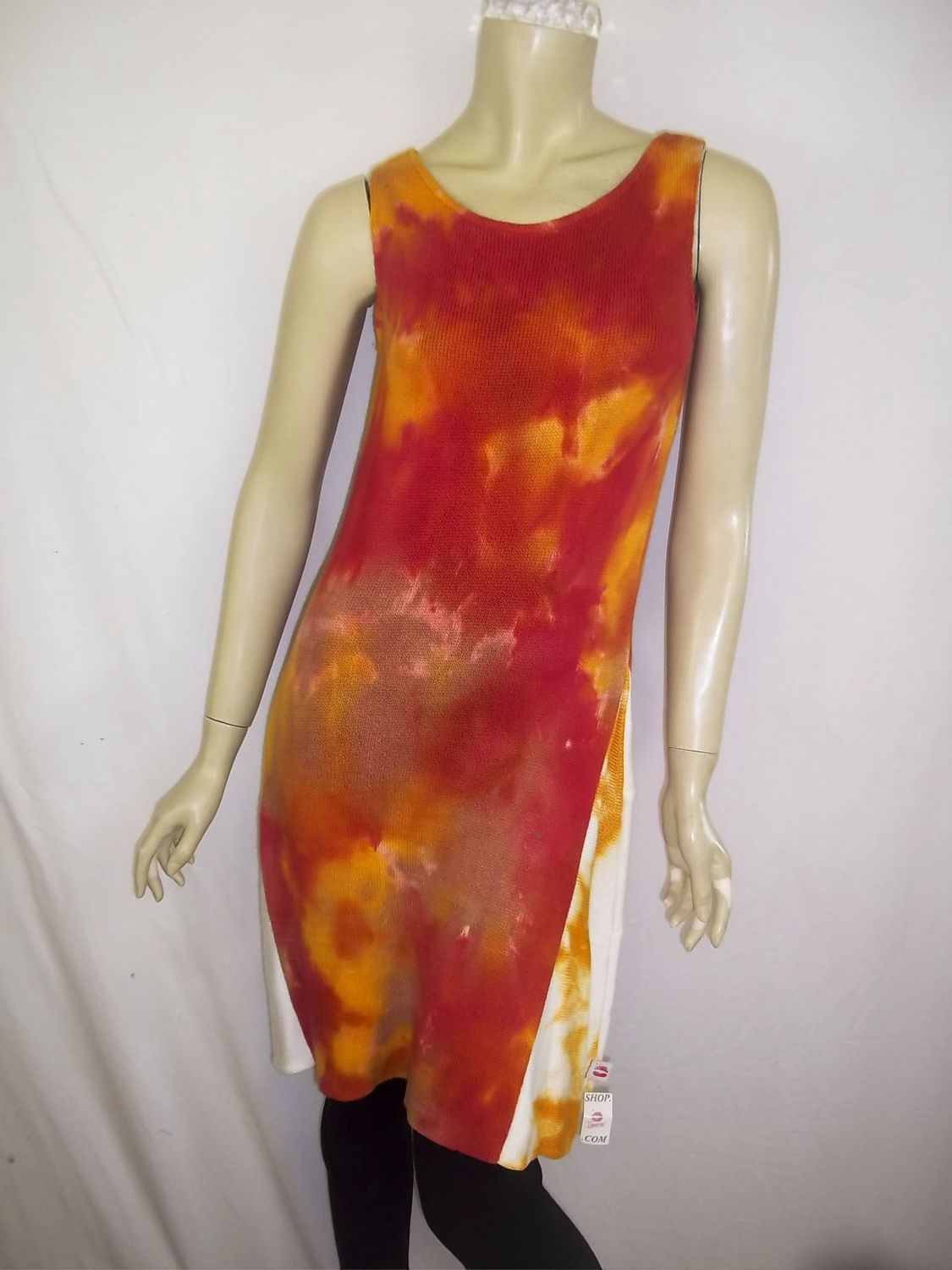 Summer Vintage Sky-Dye Dress in Sunset Glow Summer