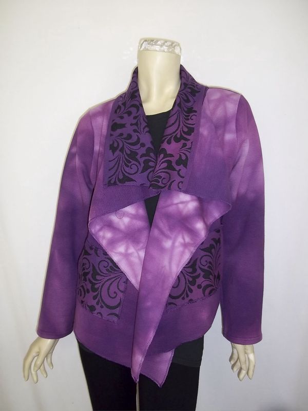 Purple Pasley Floral Cascade Jacket