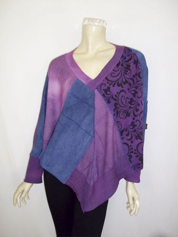 Jewel Tone Floral Poncho