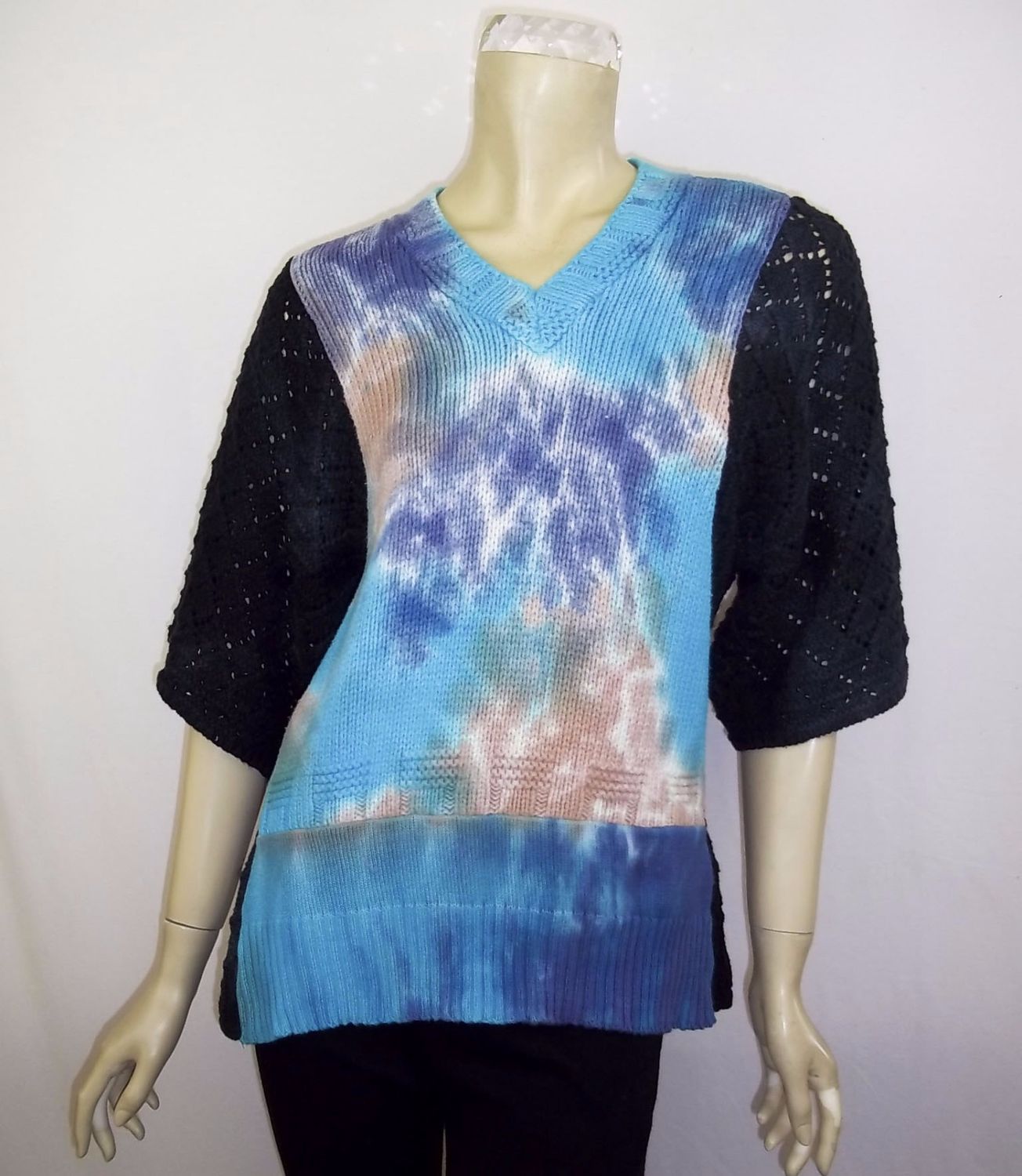 Tunic pointelle cotton s/s