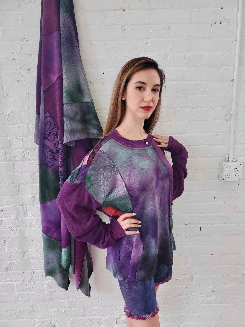 Fresh Fruit Sky-Dye Pullover in Violet Summer
