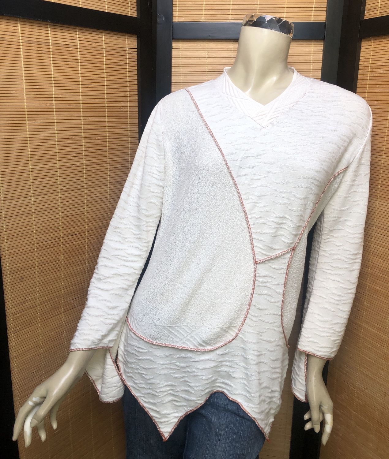 Fresh Fruit Sky-Dye Long Long-Sleeved Pullover in Blanche Sandy Beach