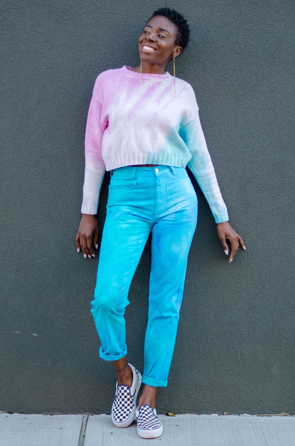 Cropped Pullover Sweater in Coralberry
