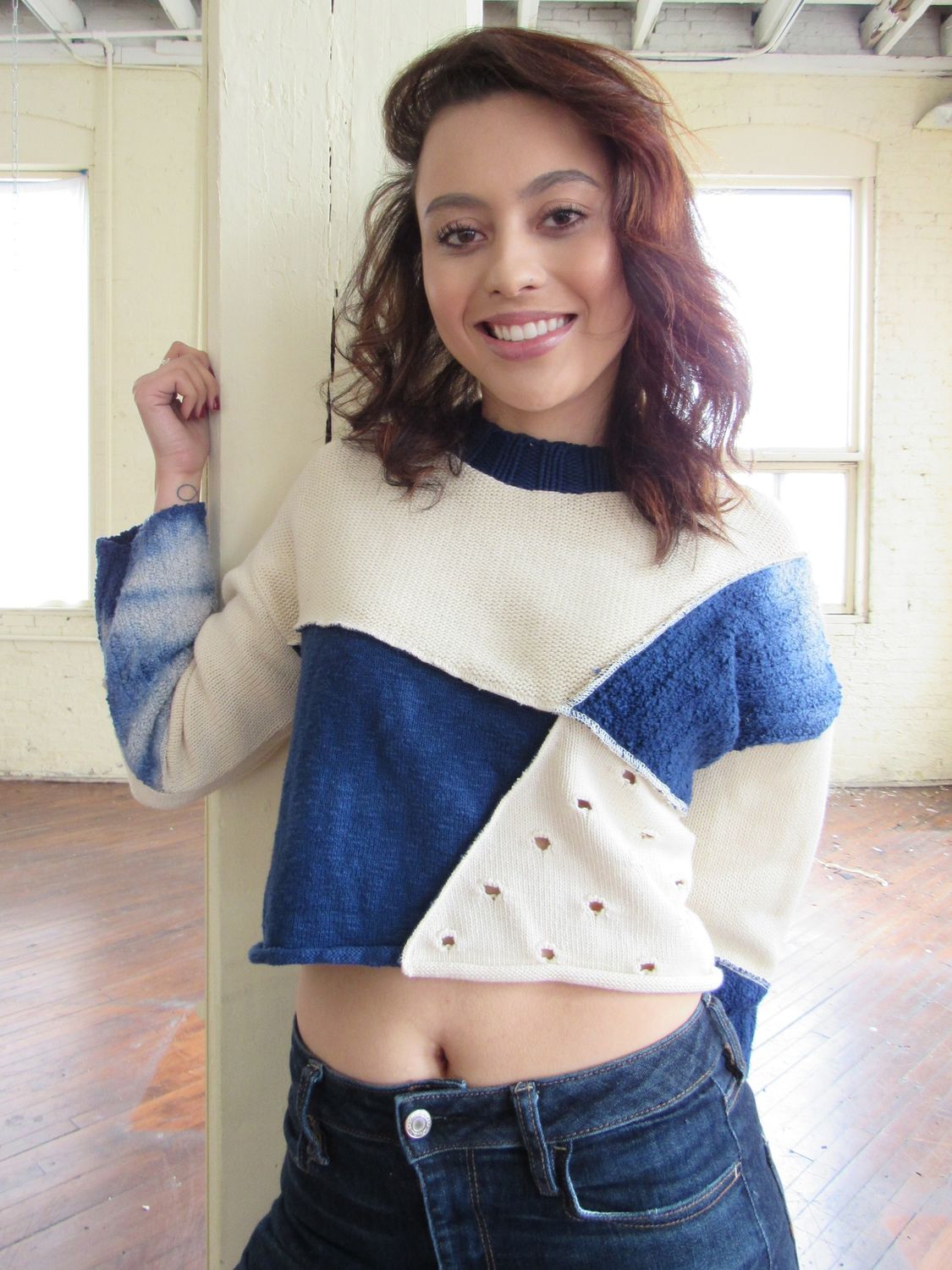 Four Corners Crop Sweater-Sweatshirt