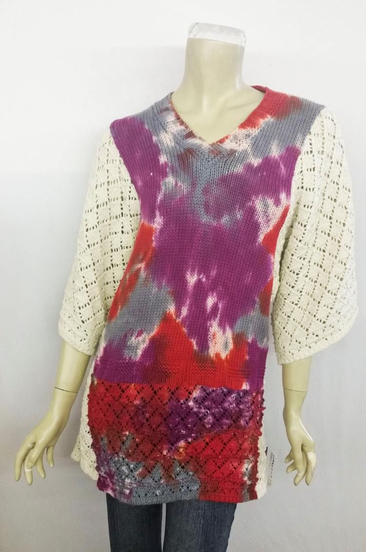 Fresh Fruit Sky-Dye Long Pullover in Radiant Sunrise Love