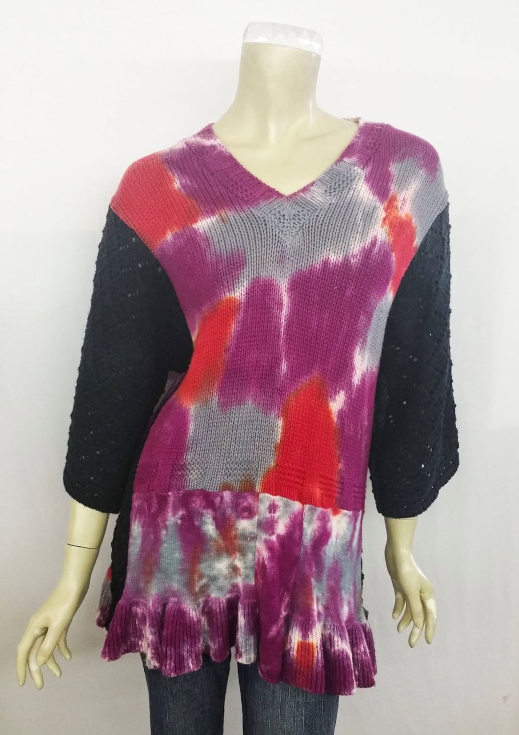 Fresh Fruit Sky-Dye Long Pullover in Majestic Rich Spring