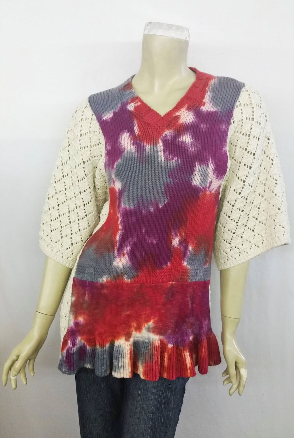 Fresh Fruit Sky-Dye Long Pullover in Radiant Sunrise Beauty