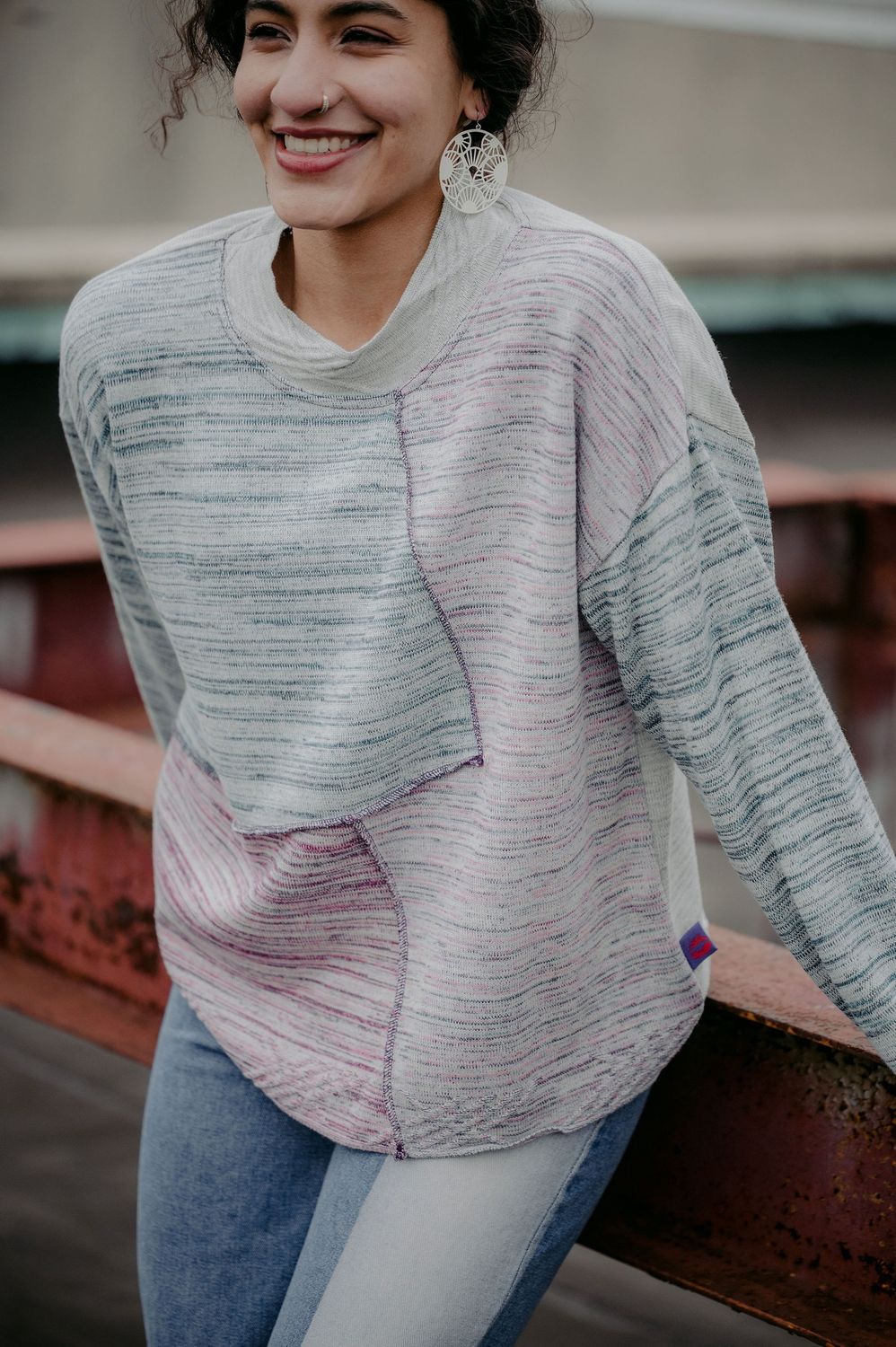 Garret Pullover in Pink Fusion