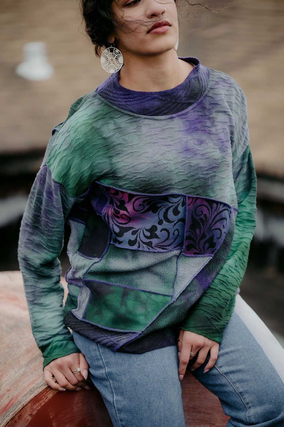 Palisades Pullover in Dappled Forest