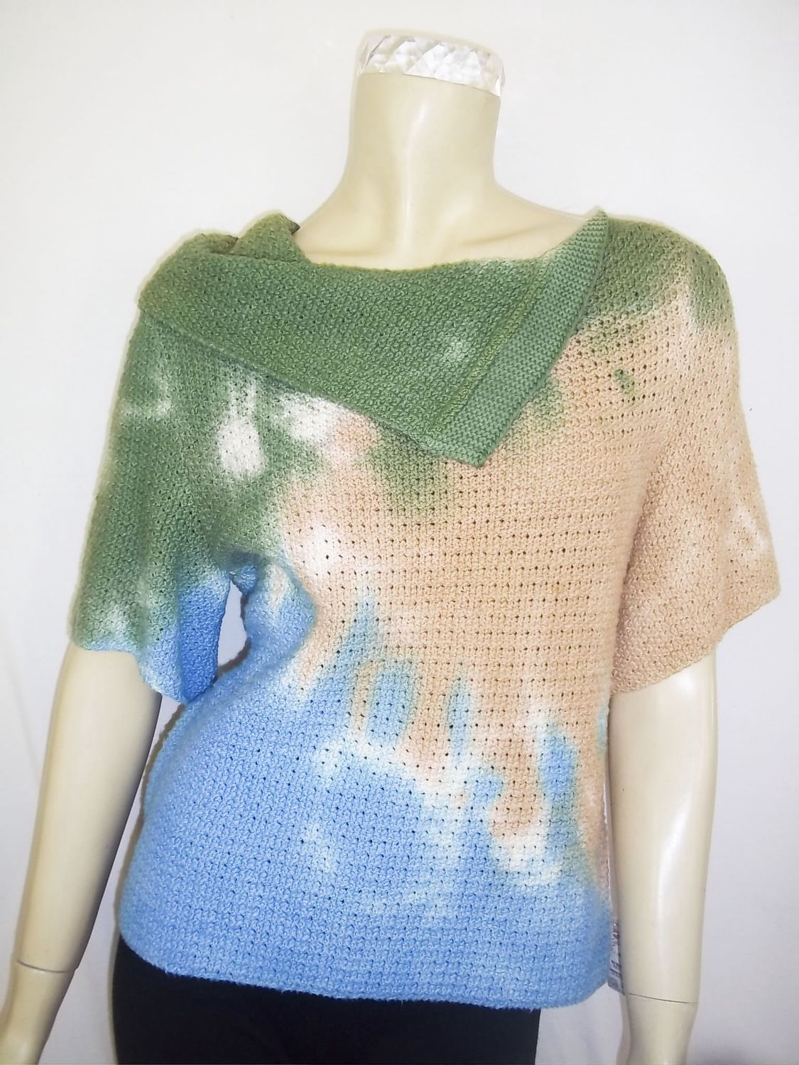 Summer Vintage Sky-Dye Tank-Top in Forestry Summer