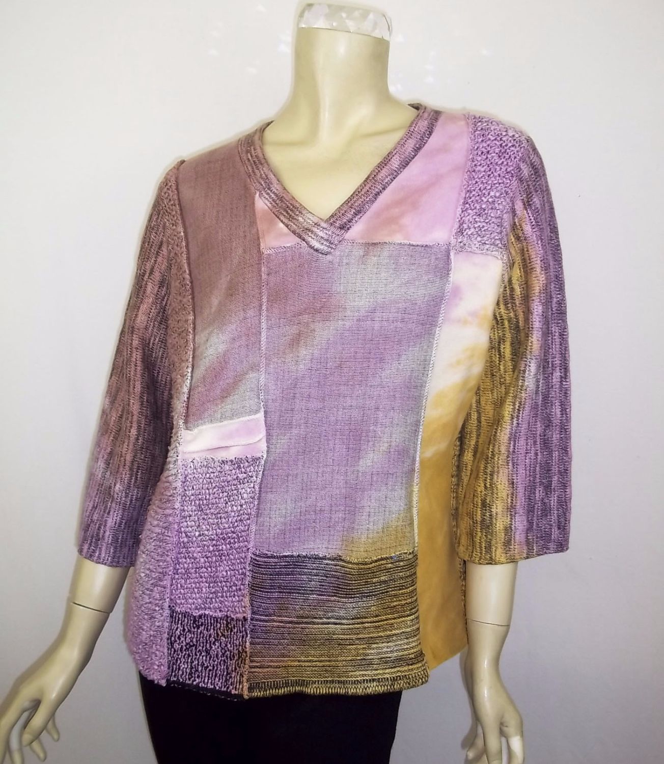 Star v-neck 3/4 sleeve