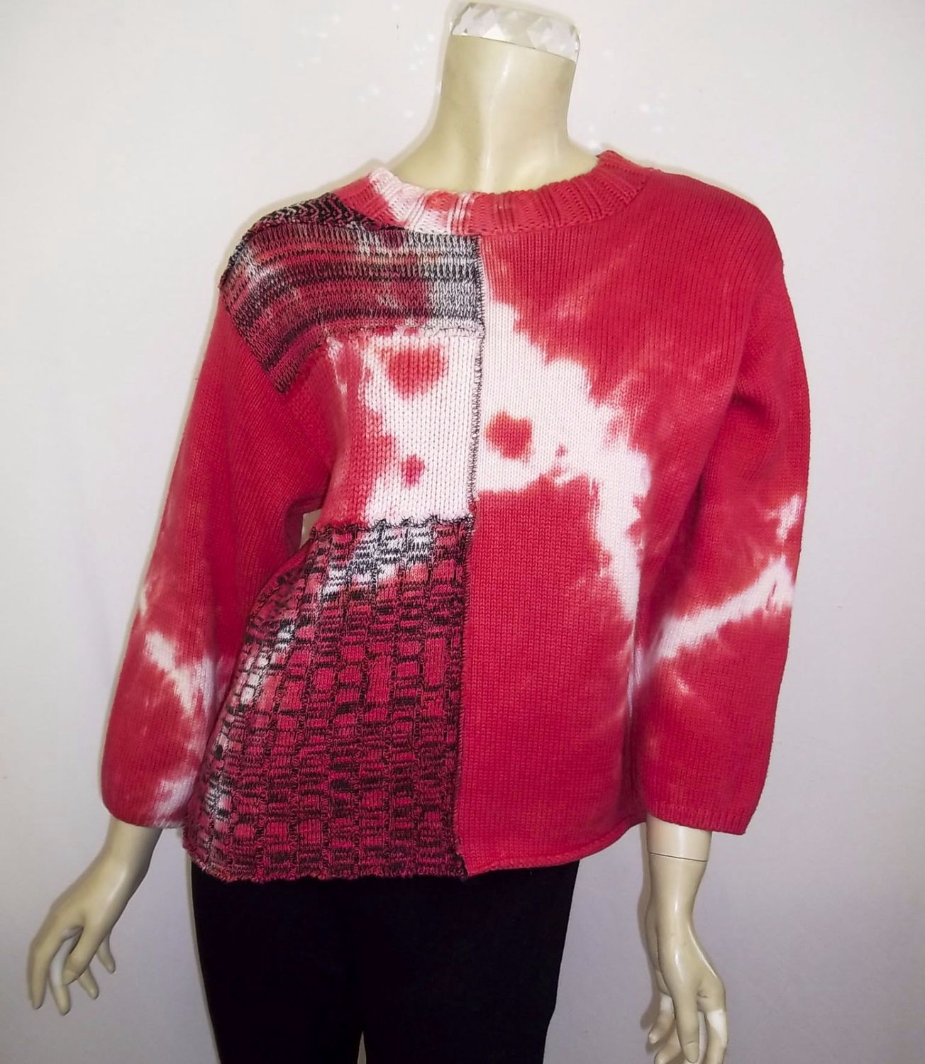 Crew geo-paneled 3/4 sleeve, Size: M