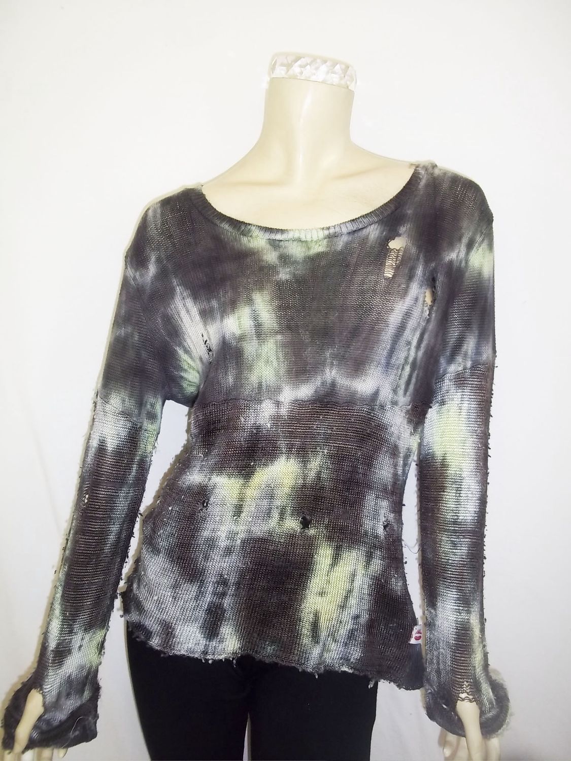 U-Neck Sky-Dye Sweater