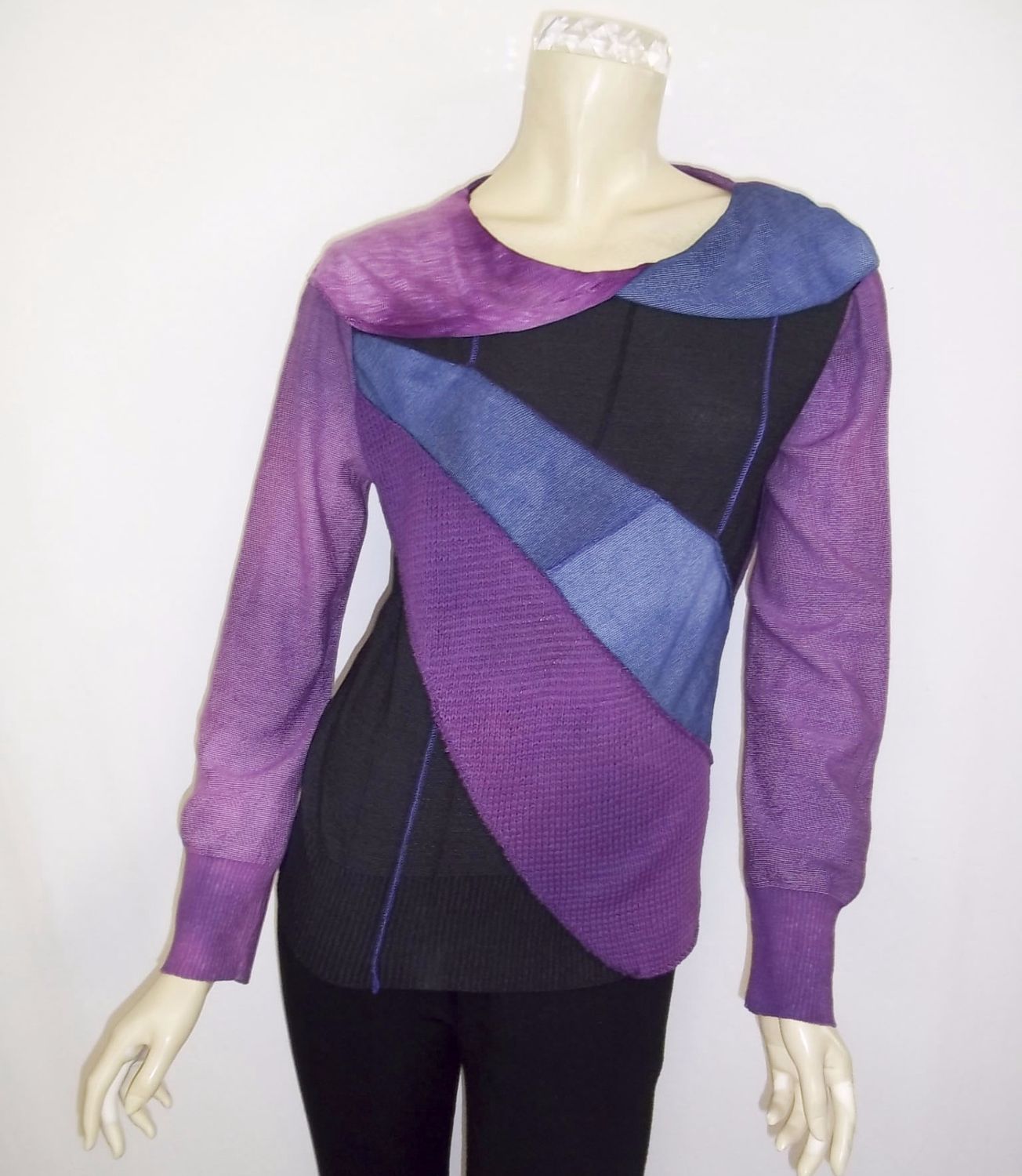 Plum Petal Collar Sweater