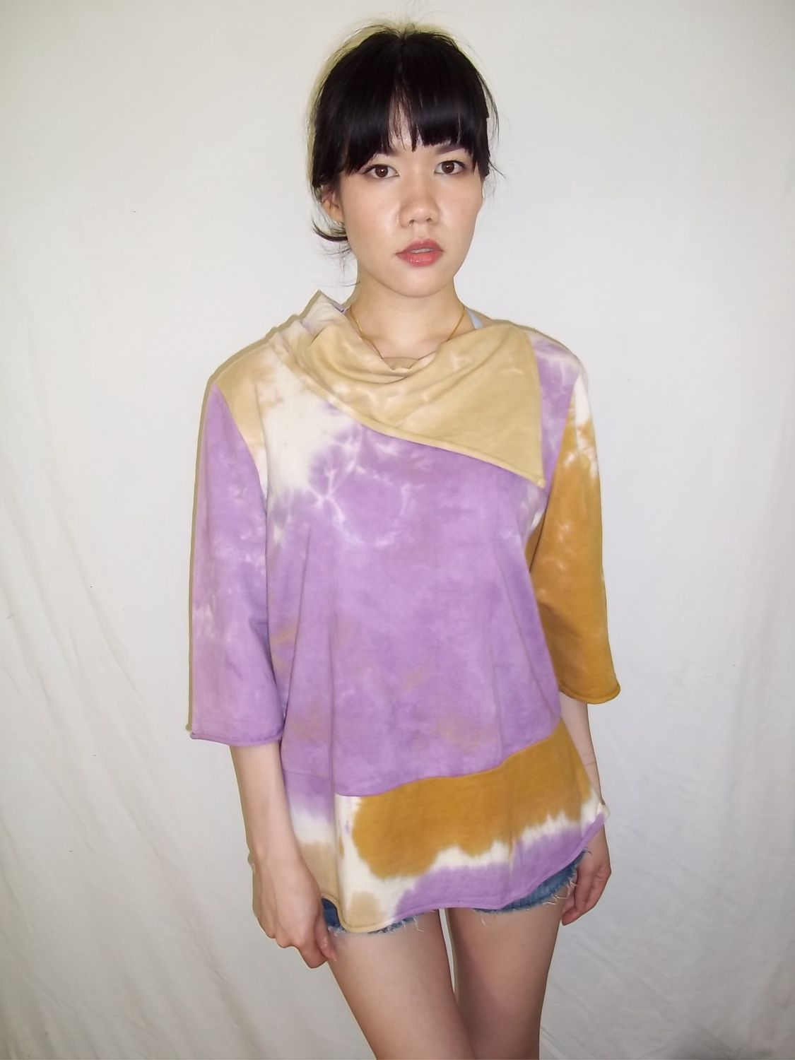 Sky-Dye Handkerchief Tunic