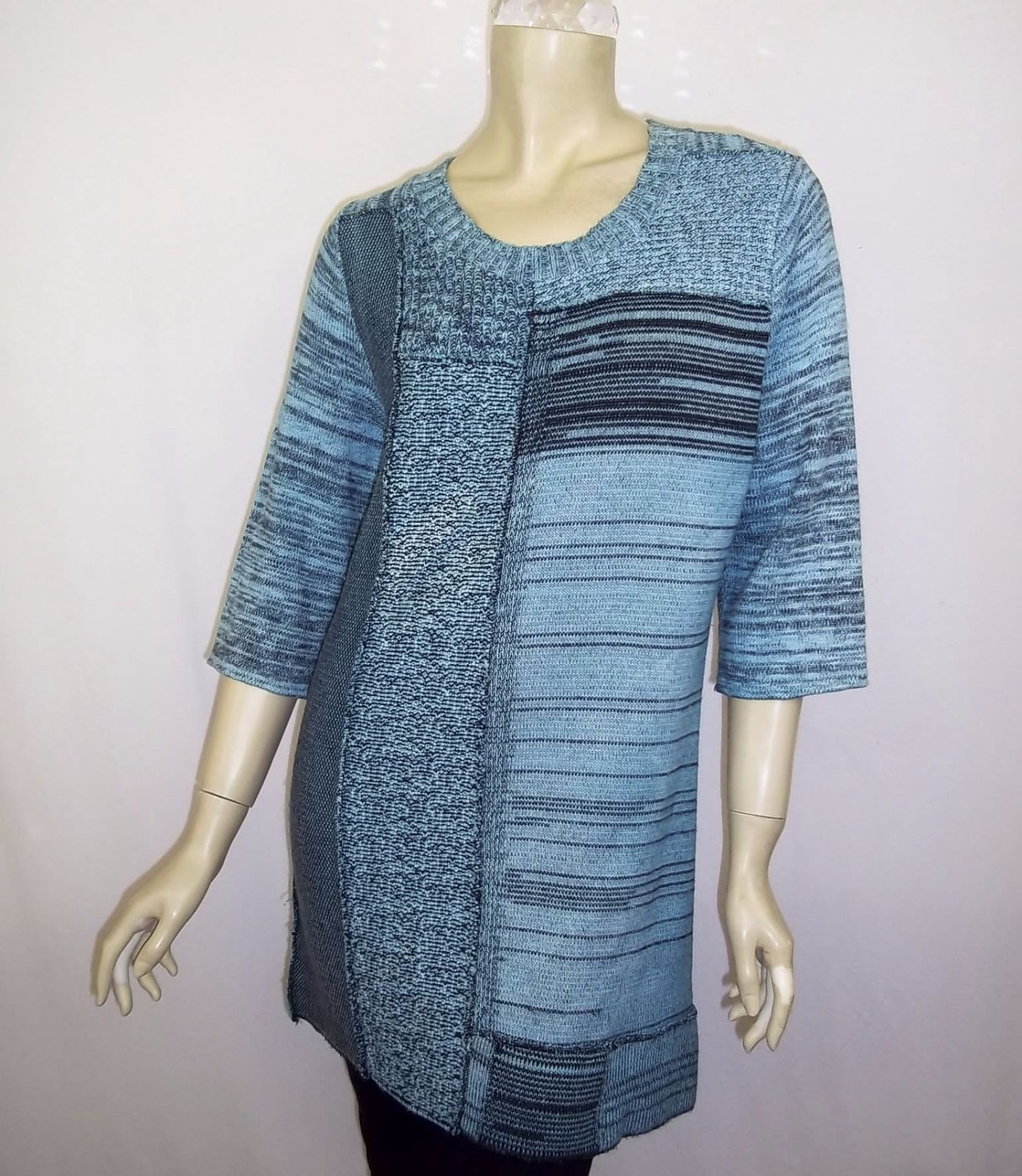 Scoop tunic heavy 3/4 sleeve