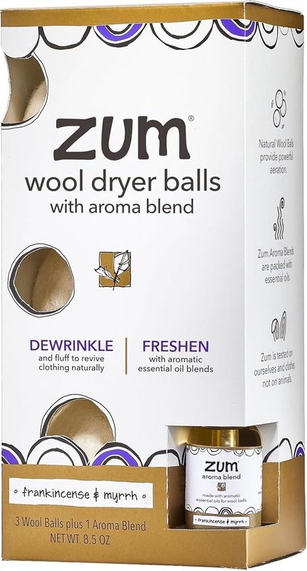 Zum Clean Dryer Balls - Frankincense &amp; Myrrh