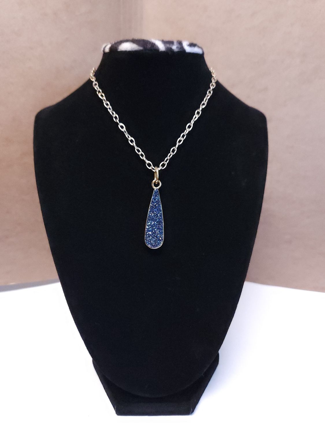 Black Druse Pendant
