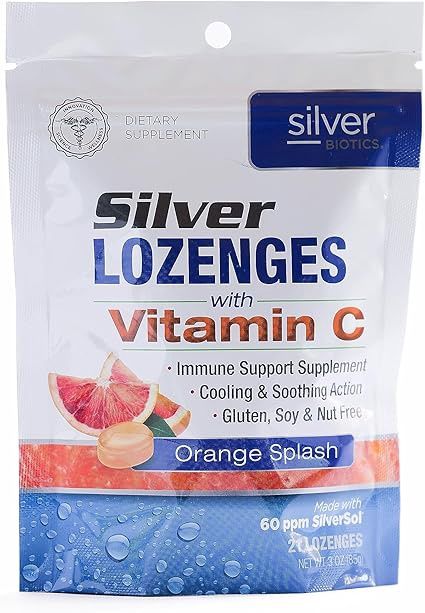 Silver Lozenges- Orange Splash