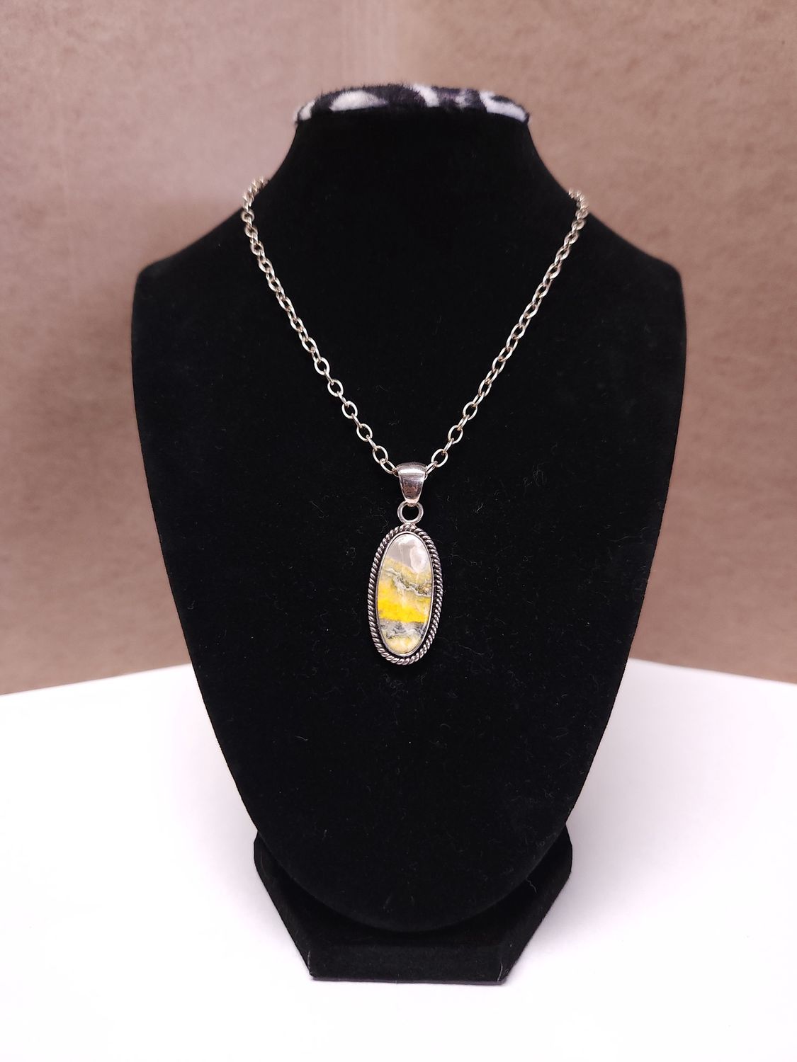 Bumble Bee Jasper Pendant