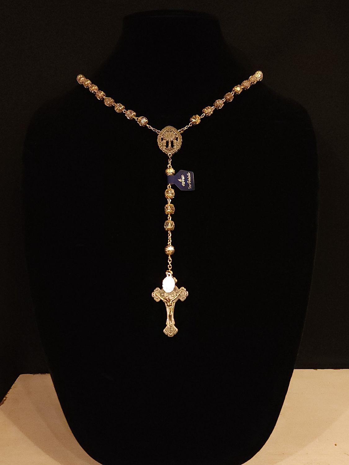 Crystal Rosary w/SS
