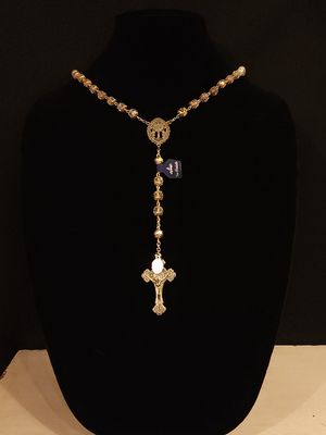 Crystal Rosary w/SS