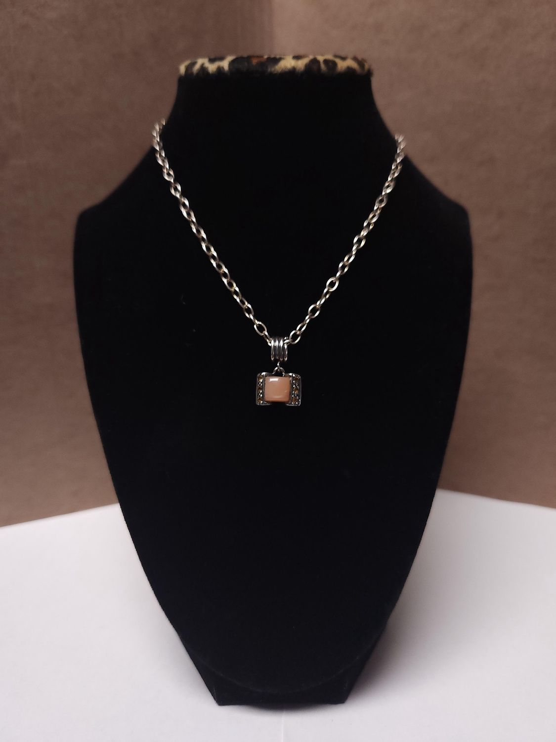 Peach Stone Pendant