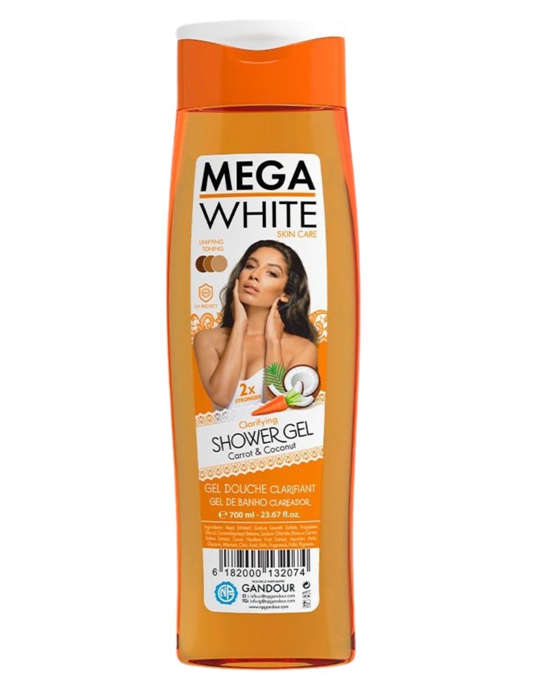 MEGA WHITE SHOWER GEL 700ML