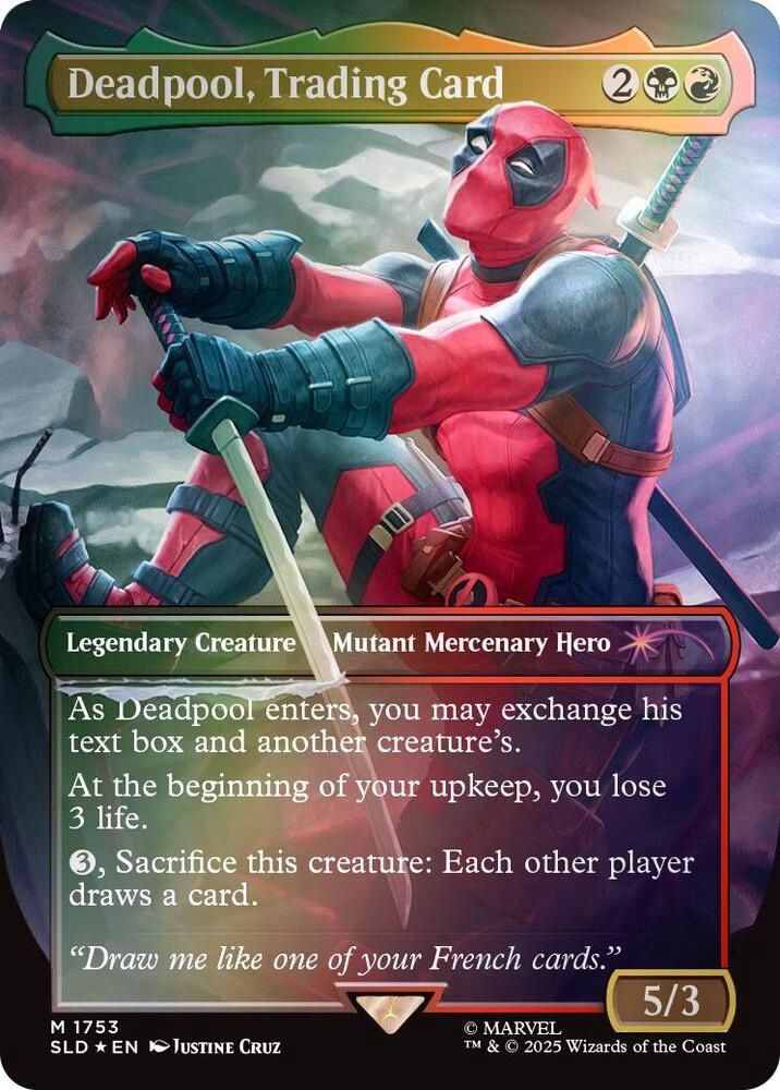 Deadpool, Trading Card (Rainbow Foil) - Secret Lair