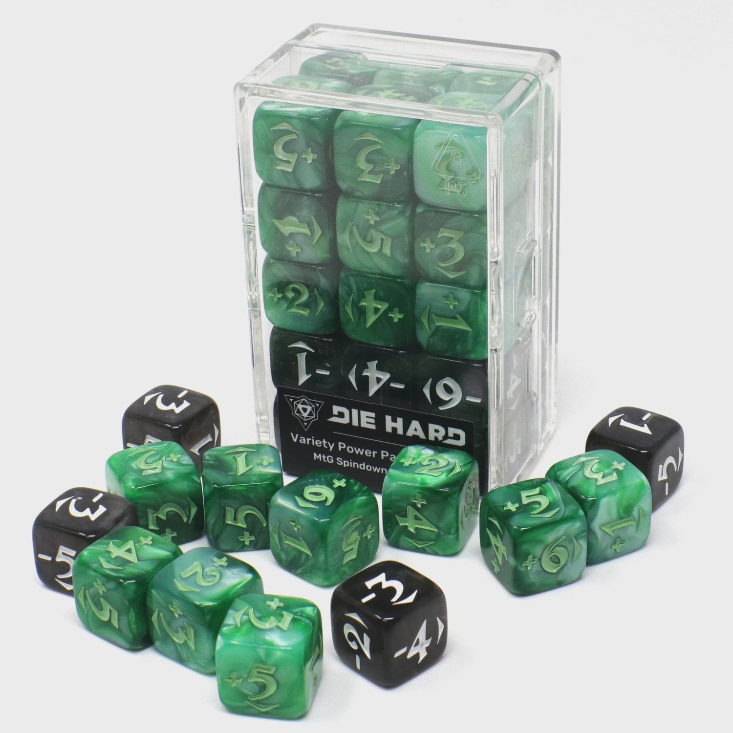 Spindown Counters, Color: Green