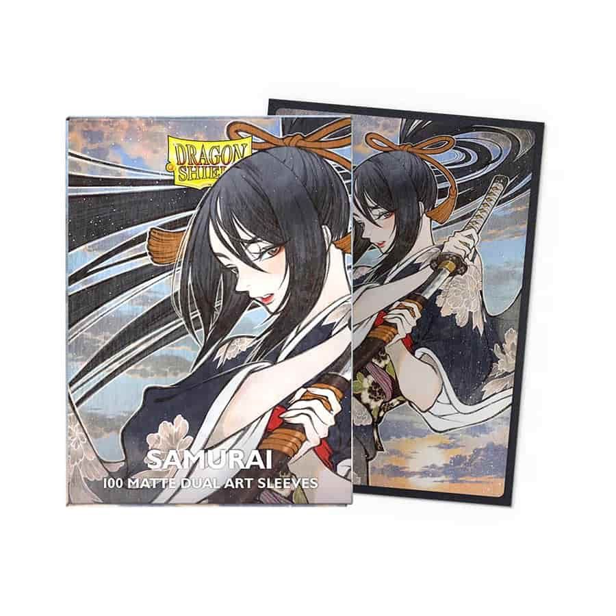 Dragon Shield Sleeves: Standard Matte Dual Art [100CT], Color: Samurai