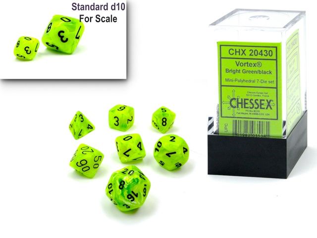 Mini 7 Die Set, Colour: Vortex Bright Green/Black