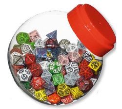 Jar Of Dice, Size: RPG
