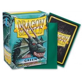 Dragon Shield Sleeves: Standard Classic [100CT], Color: Green