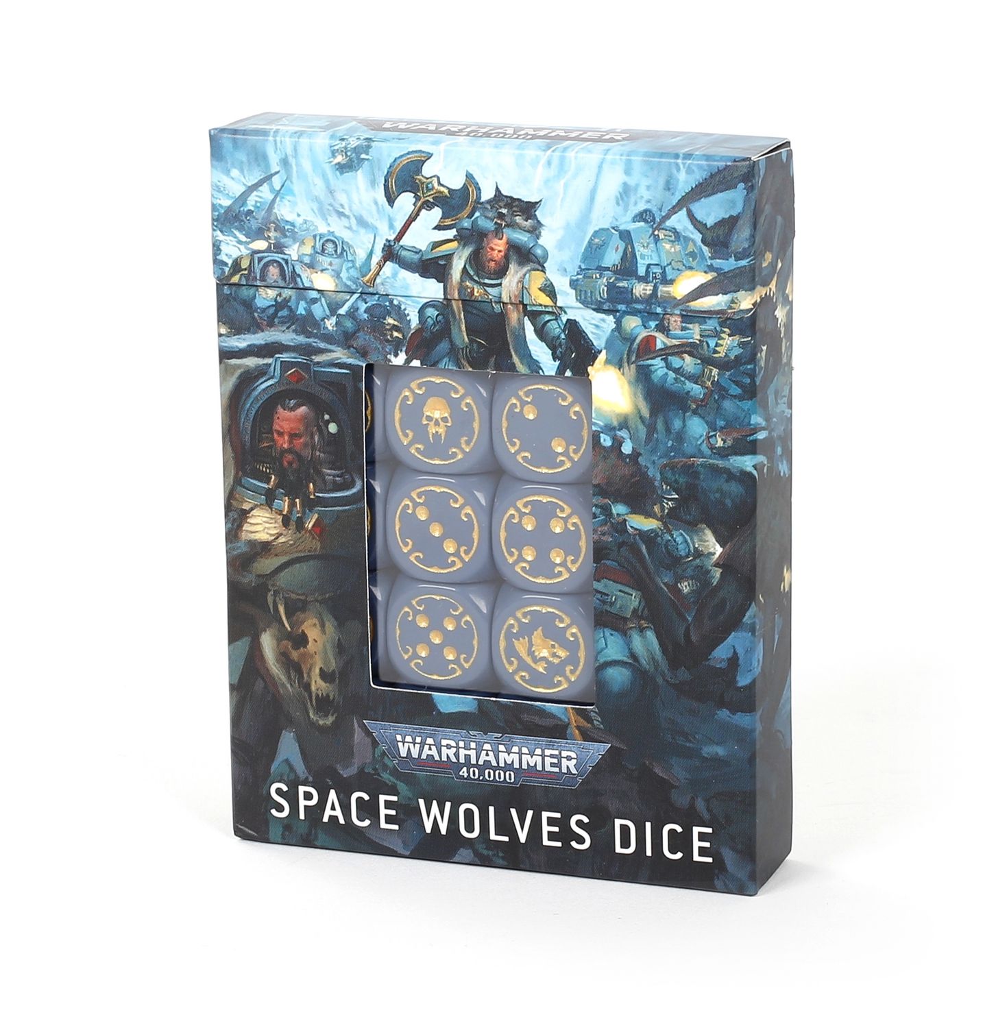 Warhammer 40,000 Dice, Color: Space Wolves