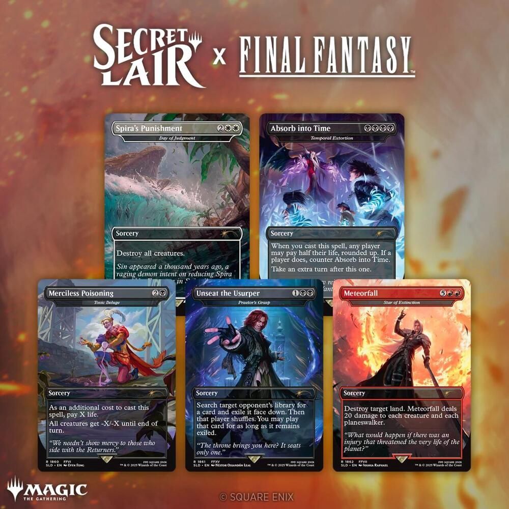 Secret Lair: Final Fantasy - Game Over, Treatment: Non-Foil