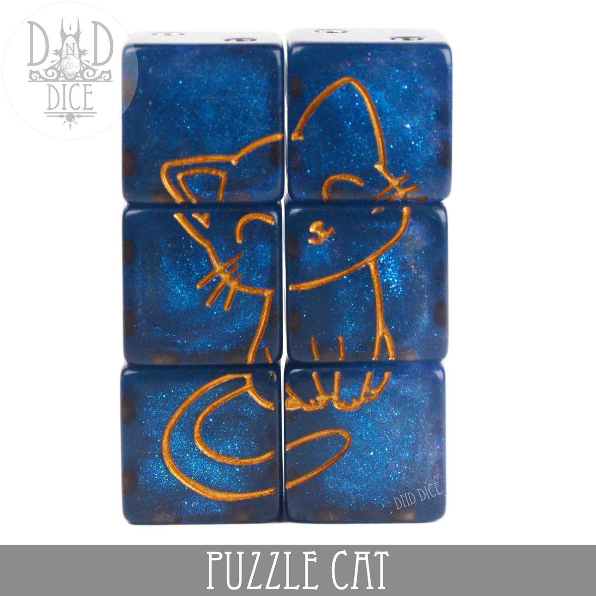 6D6 Set, Color: Puzzle Cat