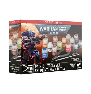Warhammer 40,000 Paints + Tools Set