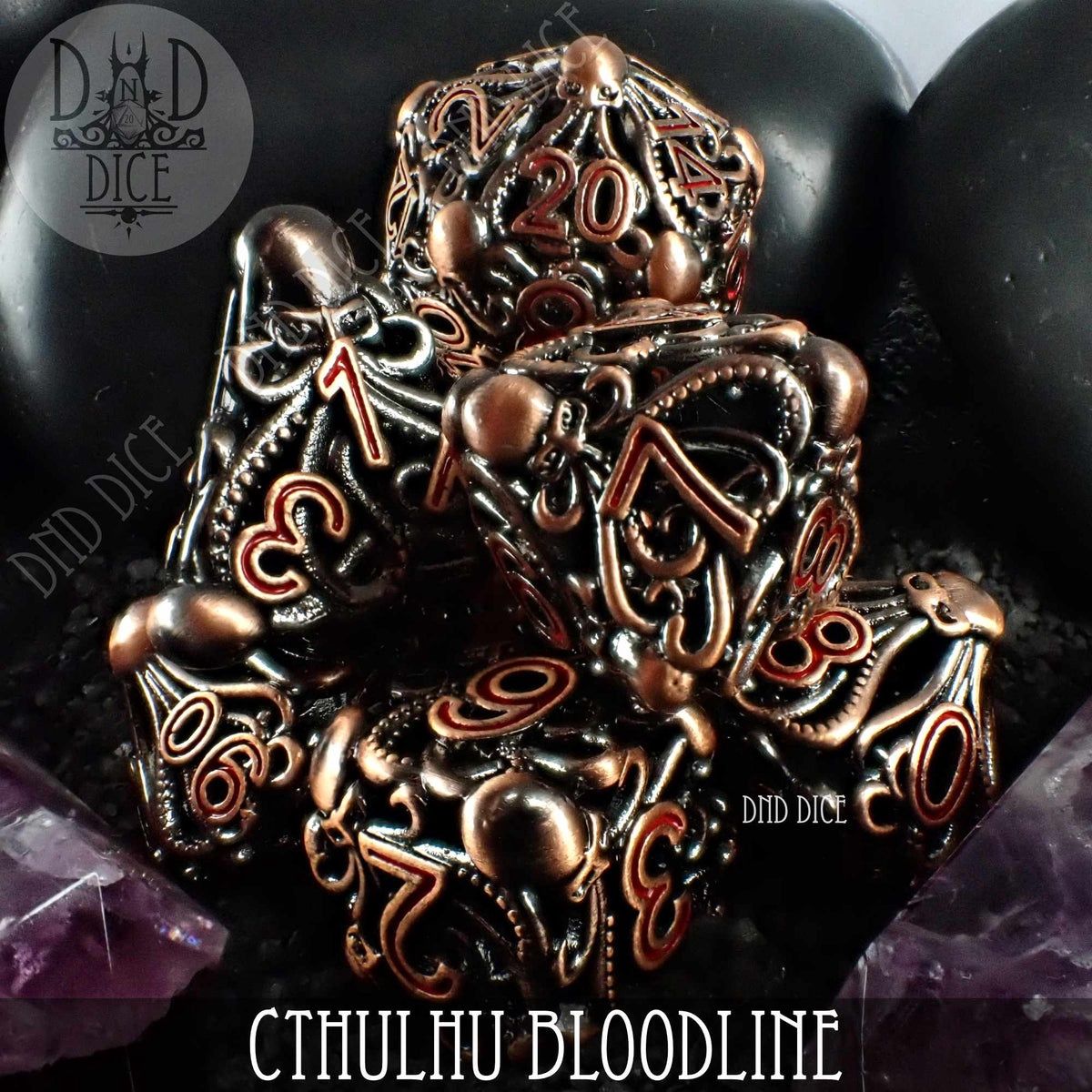 7pc Dice Set (Gift Box), Color: Cthulhu Bloodline