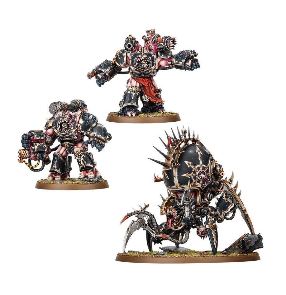 Chaos Space Marines: Venomcrawler and Obliterators / Warpforged