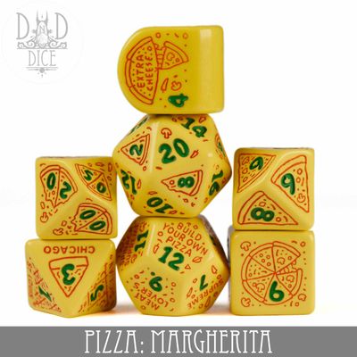 DND - 7pc RPG Pizza Dice