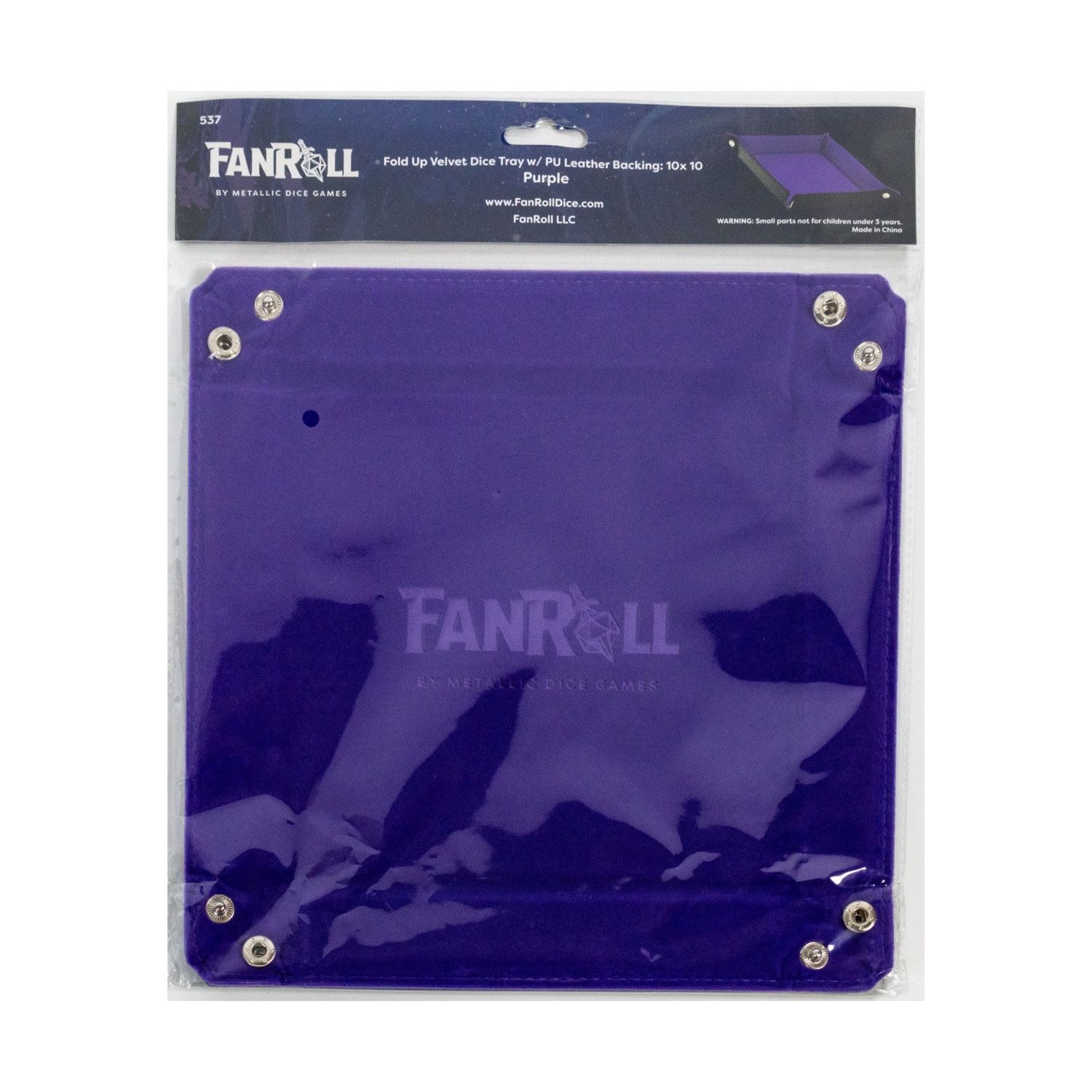 Fold Up Dice Tray, Color: Purple
