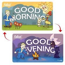 Fallout Playmats, Variant: Good Morning/Good Evening